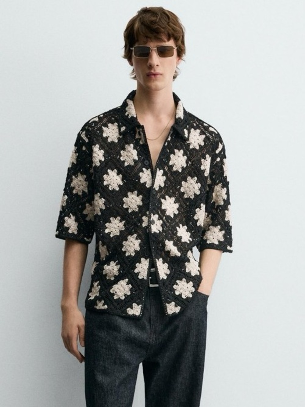 Zara Black Relaxed Jeans